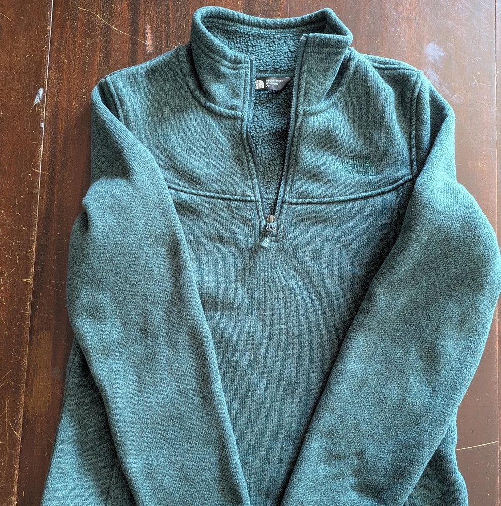 The North Face Green Quarter-Zip Fleece Pullover